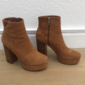 gratify cognac suede